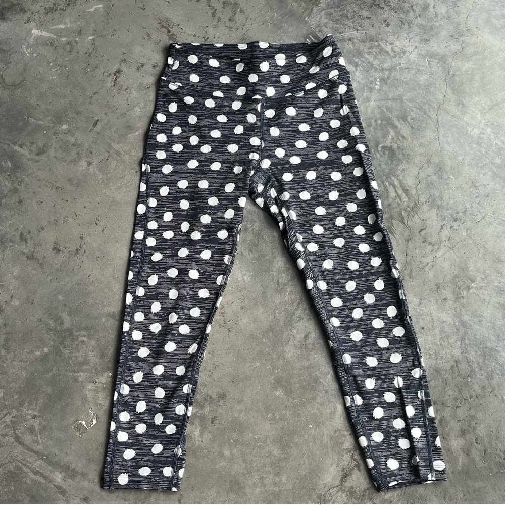 Outdoor Voices crop leggings - black polka